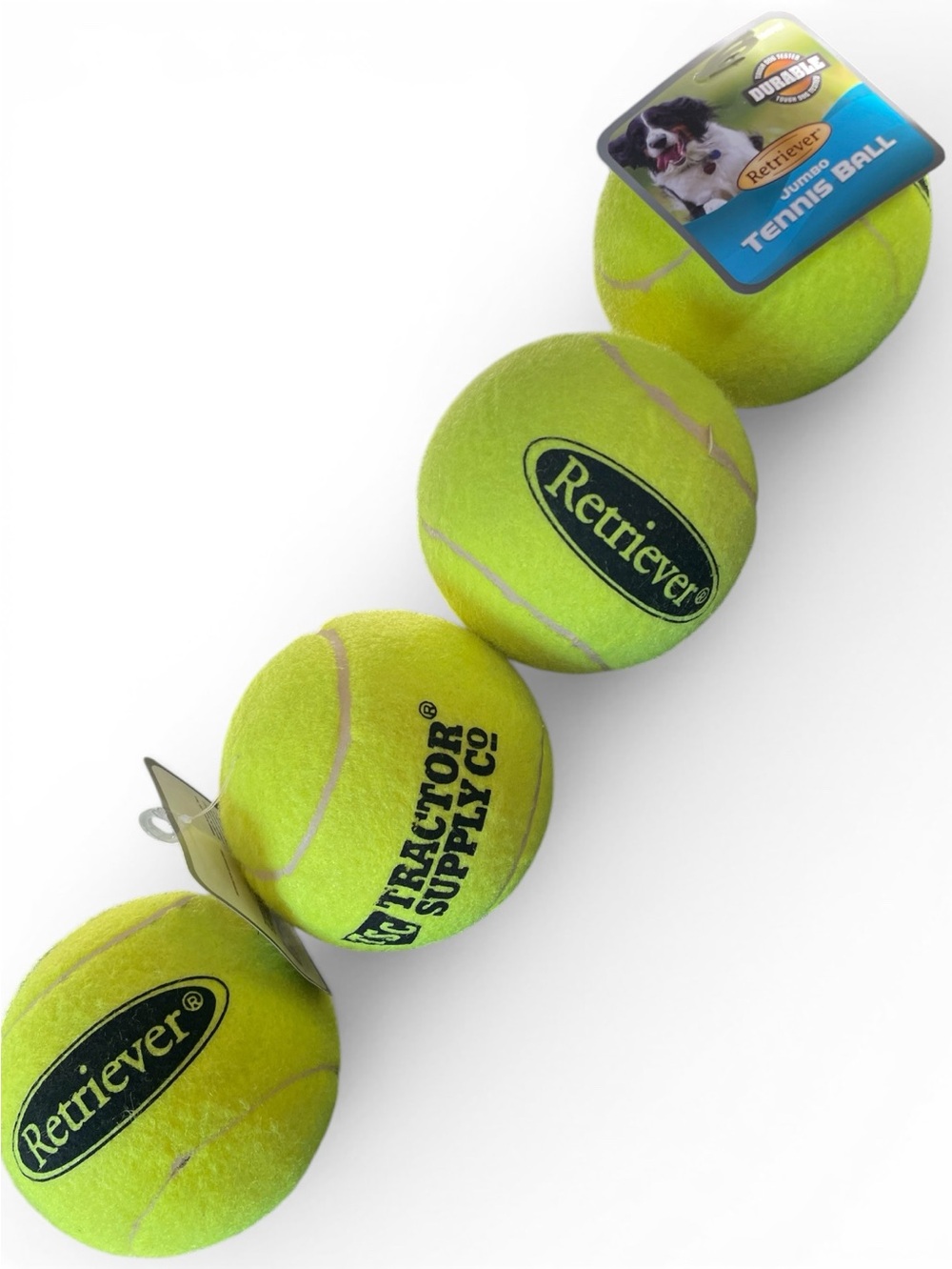 Retriever Jumbo tennis balls, set of 4 dog toys, never used